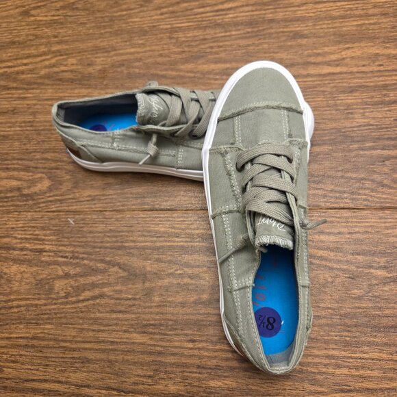 BLOWFISH Malibu Women's Fabric Upper Laced Up Sneakers - Khaki Green - Size 8.5M - Picture 7 of 16